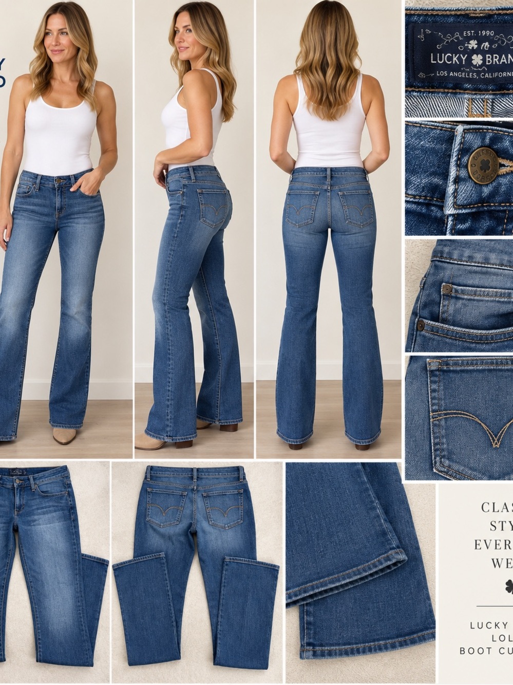 Lucky Brand Women’s Lolita Boot Cut Jeans in Medium Blue
